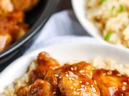 berlapis Ayam Madu Wijen dengan nasi