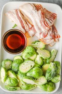 bahan untuk membuat kubis brussel bungkus bacon