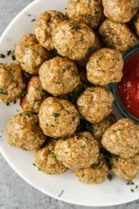 bakso ayam mudah di piring
