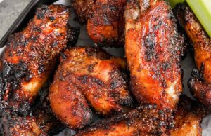 Sayap Gosok Kering – Renyah dan Berair dengan rasa Pedas Manis