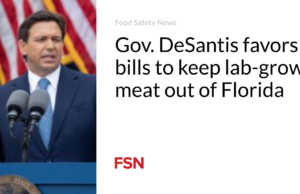 Gubernur DeSantis mendukung undang-undang yang melarang daging hasil laboratorium masuk ke Florida