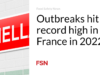 Wabah mencapai rekor tertinggi di Prancis pada tahun 2022