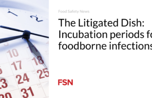 Hidangan yang Dilitigasi: Masa inkubasi infeksi bawaan makanan