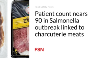 Jumlah pasien mendekati 90 dalam wabah Salmonella yang terkait dengan daging charcuterie