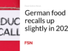 Penarikan makanan Jerman sedikit meningkat pada tahun 2023