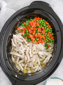 chicken pot pie soup ingredients in the crock pot