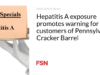 Paparan Hepatitis A memberikan peringatan bagi pelanggan Pennsylvania Cracker Barrel