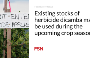 Stok herbisida dicamba yang ada mungkin dapat digunakan pada musim tanam mendatang