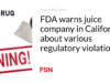FDA memperingatkan perusahaan jus di California tentang berbagai pelanggaran peraturan