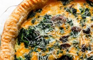 Cheesy Spinach Quiche