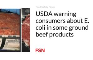 USDA memperingatkan konsumen tentang E. coli pada beberapa produk daging giling