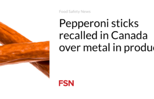 Tongkat Pepperoni ditarik kembali di Kanada karena logam dalam produknya