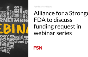 Alliance for a Stronger FDA untuk membahas permintaan pendanaan dalam seri webinar