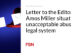 Surat kepada Editor: Situasi Amos Miller penyalahgunaan sistem hukum yang tidak dapat diterima
