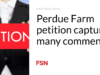 Petisi Perdue Farm mendapat banyak komentar