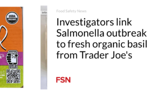 Penyelidik menghubungkan wabah Salmonella dengan kemangi organik segar dari Trader Joe’s