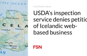 Layanan inspeksi USDA menolak petisi bisnis berbasis web Islandia