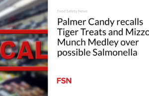 Palmer Candy mengingat Tiger Treats dan Mizzou Munch Medley tentang kemungkinan Salmonella