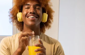 Bubuk jus buah dengan prebiotik