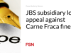 Anak perusahaan JBS kalah dalam banding terhadap denda Carne Fraca