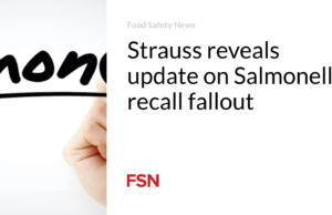 Strauss mengungkapkan kabar terbaru mengenai dampak penarikan kembali Salmonella