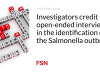 Para penyelidik memuji wawancara terbuka dalam identifikasi wabah Salmonella