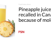 Jus nanas ditarik kembali di Kanada karena jamur