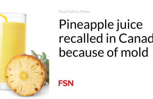 Jus nanas ditarik kembali di Kanada karena jamur