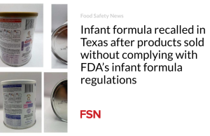 Formula bayi ditarik kembali di Texas setelah produk dijual tanpa mematuhi peraturan formula bayi FDA