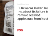 FDA memperingatkan Dollar Tree Inc. tentang kegagalannya menghapus saus apel yang ditarik dari tokonya