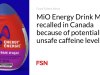Campuran Minuman Energi MiO ditarik kembali di Kanada karena kemungkinan kadar kafeinnya tidak aman