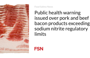 Peringatan kesehatan masyarakat dikeluarkan atas produk daging babi dan daging sapi yang melebihi batas peraturan natrium nitrit