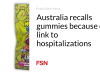 Australia menarik kembali permen karet karena kaitannya dengan rawat inap