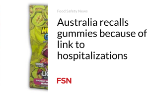 Australia menarik kembali permen karet karena kaitannya dengan rawat inap