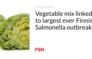 Campuran sayuran terkait dengan wabah Salmonella terbesar di Finlandia