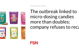 Wabah yang terkait dengan permen dengan dosis mikro meningkat lebih dari dua kali lipat; perusahaan menolak untuk menarik kembali