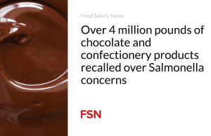 Lebih dari 4 juta pon produk coklat dan gula-gula ditarik kembali karena kekhawatiran Salmonella