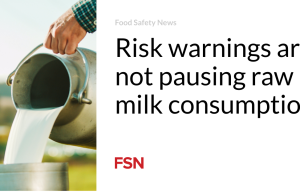 Peringatan risiko tidak menghentikan konsumsi susu mentah