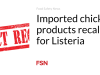 Produk ayam impor ditarik kembali karena Listeria