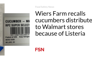 Wiers Farm menarik kembali mentimun yang didistribusikan ke toko Walmart karena Listeria