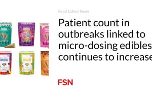 Jumlah pasien dalam wabah yang terkait dengan makanan dengan dosis mikro terus meningkat