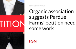 Asosiasi organik berpendapat bahwa petisi Perdue Farms perlu diperbaiki