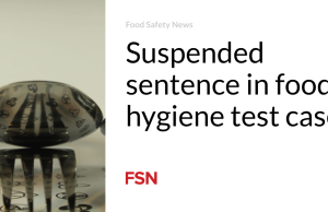 Hukuman percobaan dalam kasus uji kebersihan makanan