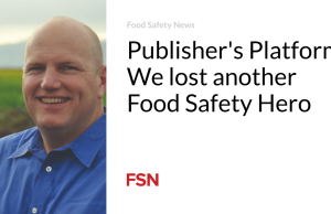 Platform Penerbit: Kami kehilangan Pahlawan Keamanan Pangan lainnya