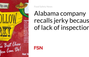 Perusahaan Alabama menarik kembali dendeng karena kurangnya inspeksi