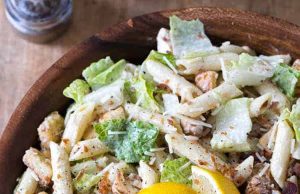 Salad Pasta Caesar Ayam – Habiskan Dengan Uang