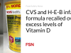 Susu formula bayi CVS dan HEB ditarik kembali karena kelebihan kadar Vitamin D