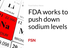 FDA bekerja untuk menekan kadar natrium