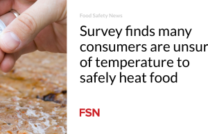 Survei menemukan banyak konsumen tidak yakin mengenai suhu untuk memanaskan makanan dengan aman
