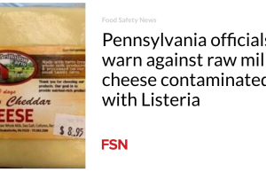 Pejabat Pennsylvania memperingatkan terhadap keju susu mentah yang terkontaminasi Listeria